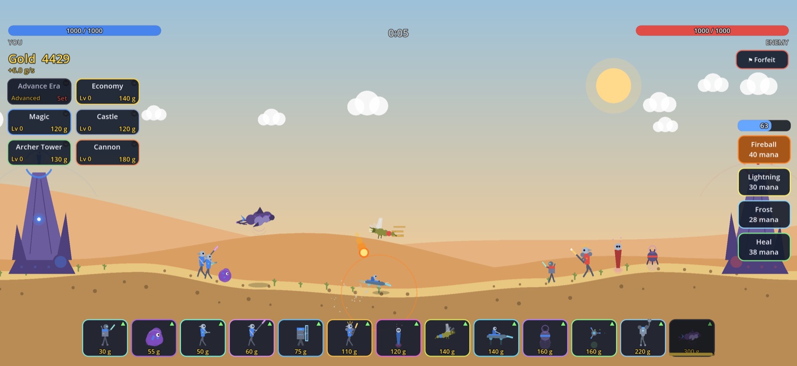 Advanced-age battle on Dunes