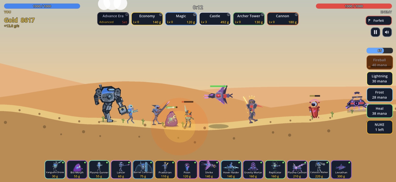 Advanced-age battle on Dunes: hover raiders, drones and a leviathan in the sunken valley